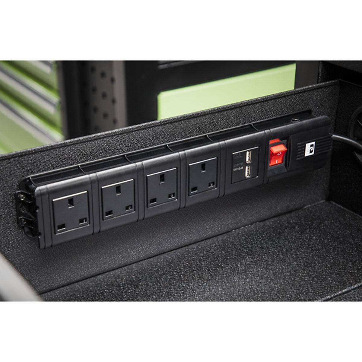 Sealey Superline Pro Mobile Tool Cabinet with Power Tool Charging Drawer | 7 Drawer (Product illustration 9)-8