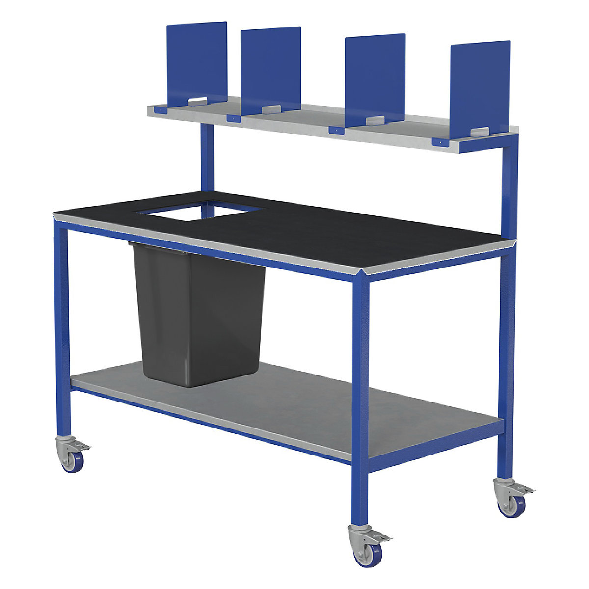 BiGDUG Fully Welded Mobile Packing Workstations with Bin