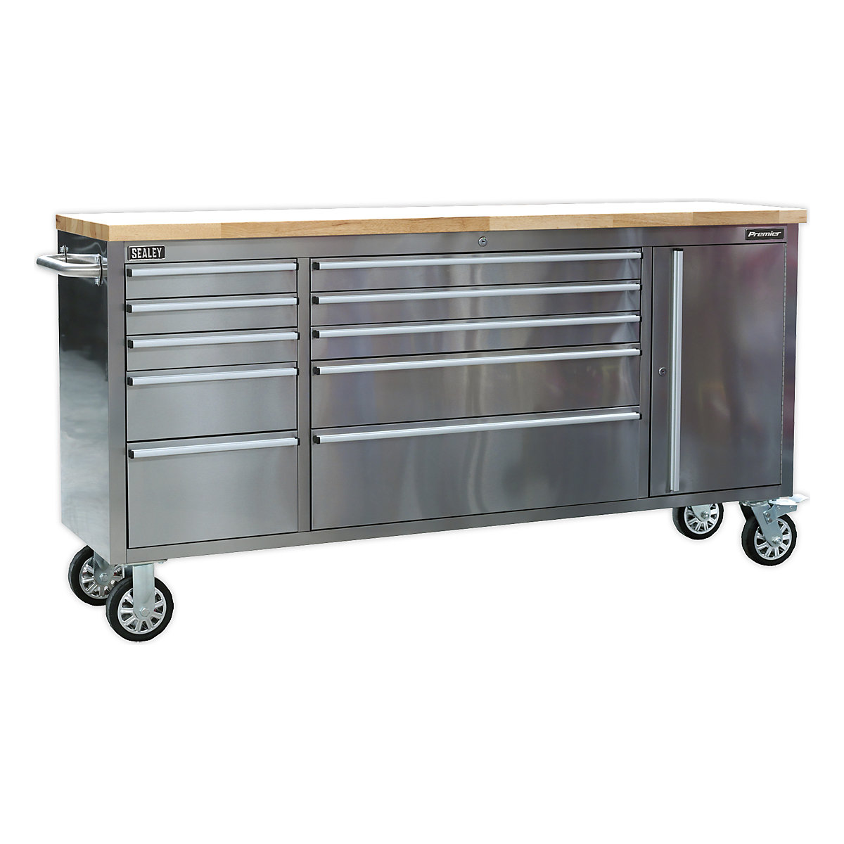 Sealey Premier Mobile Tool Cabinet | 10 Drawer & Cupboard