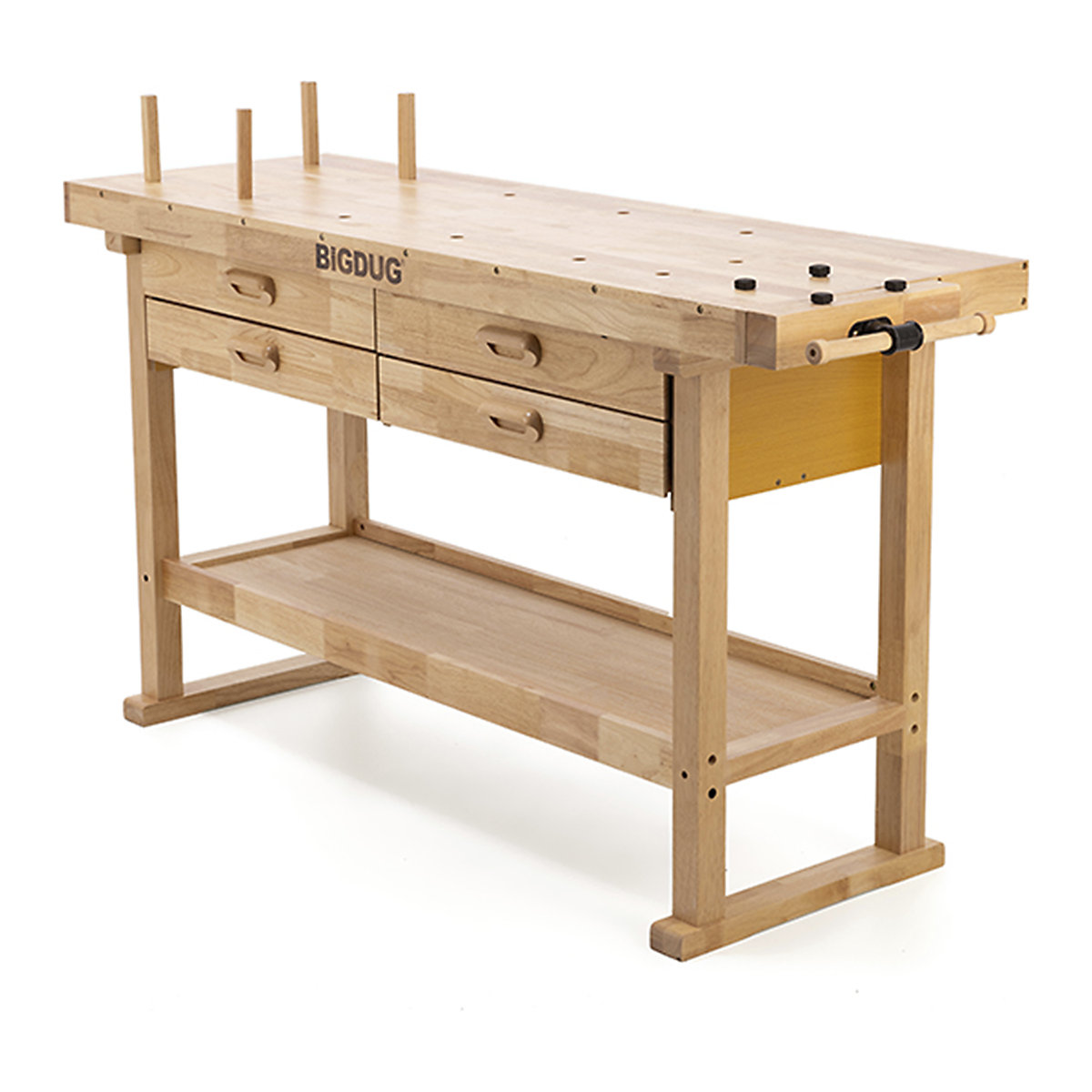 BiGDUG Pro Woodworking Bench with 4 Drawers