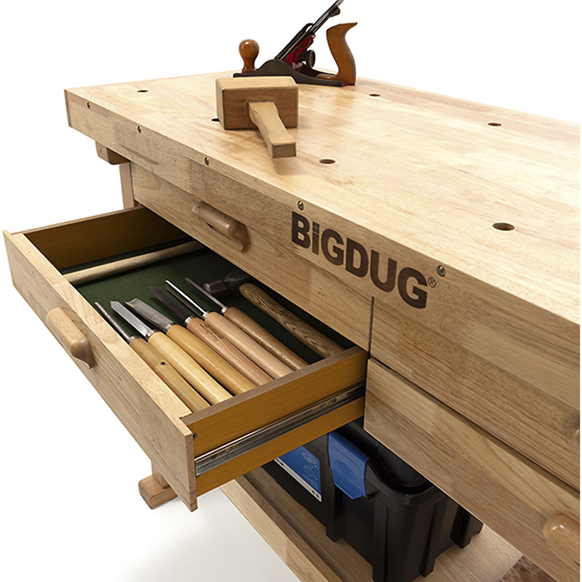 BiGDUG Pro Woodworking Bench with 4 Drawers (Product illustration 5)-4