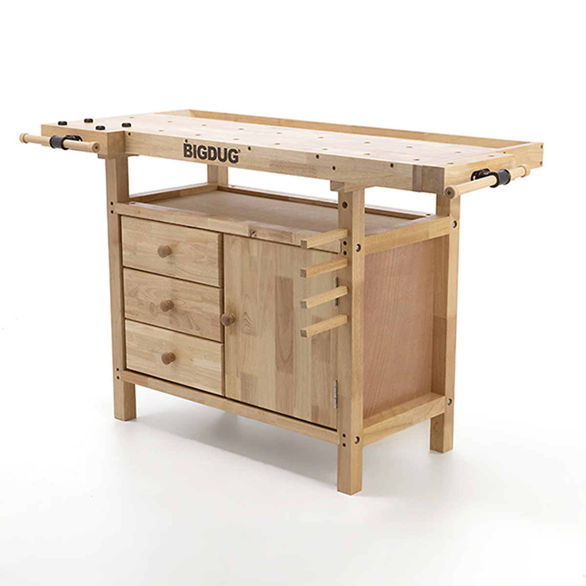 BiGDUG Woodworking Storage Bench