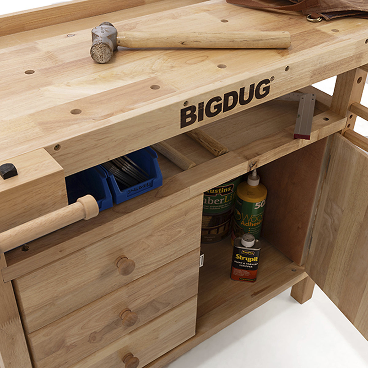 BiGDUG Woodworking Storage Bench (Product illustration 5)-4