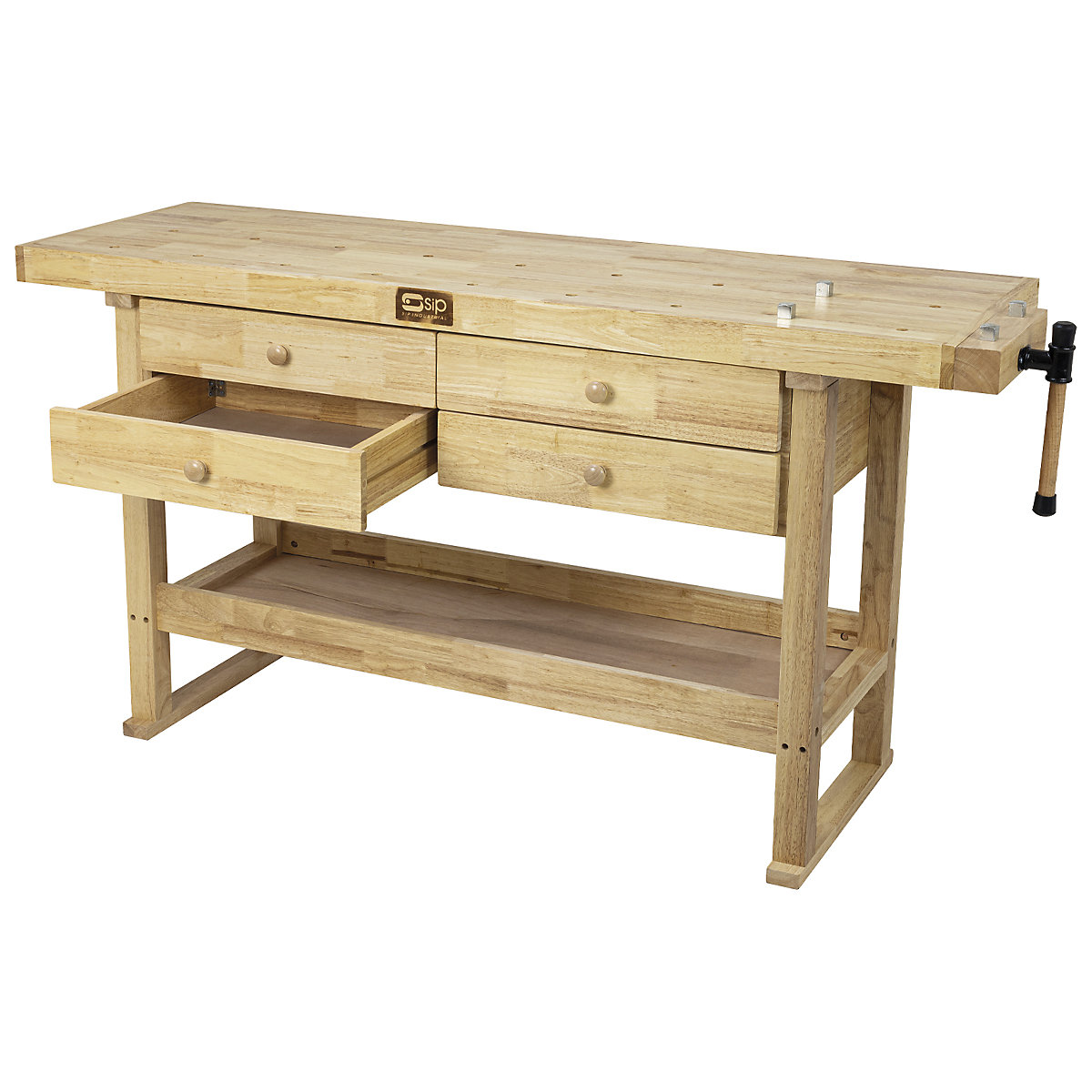 SIP Professional Hardwood 4-Drawer Workbench (Product illustration 2)-1