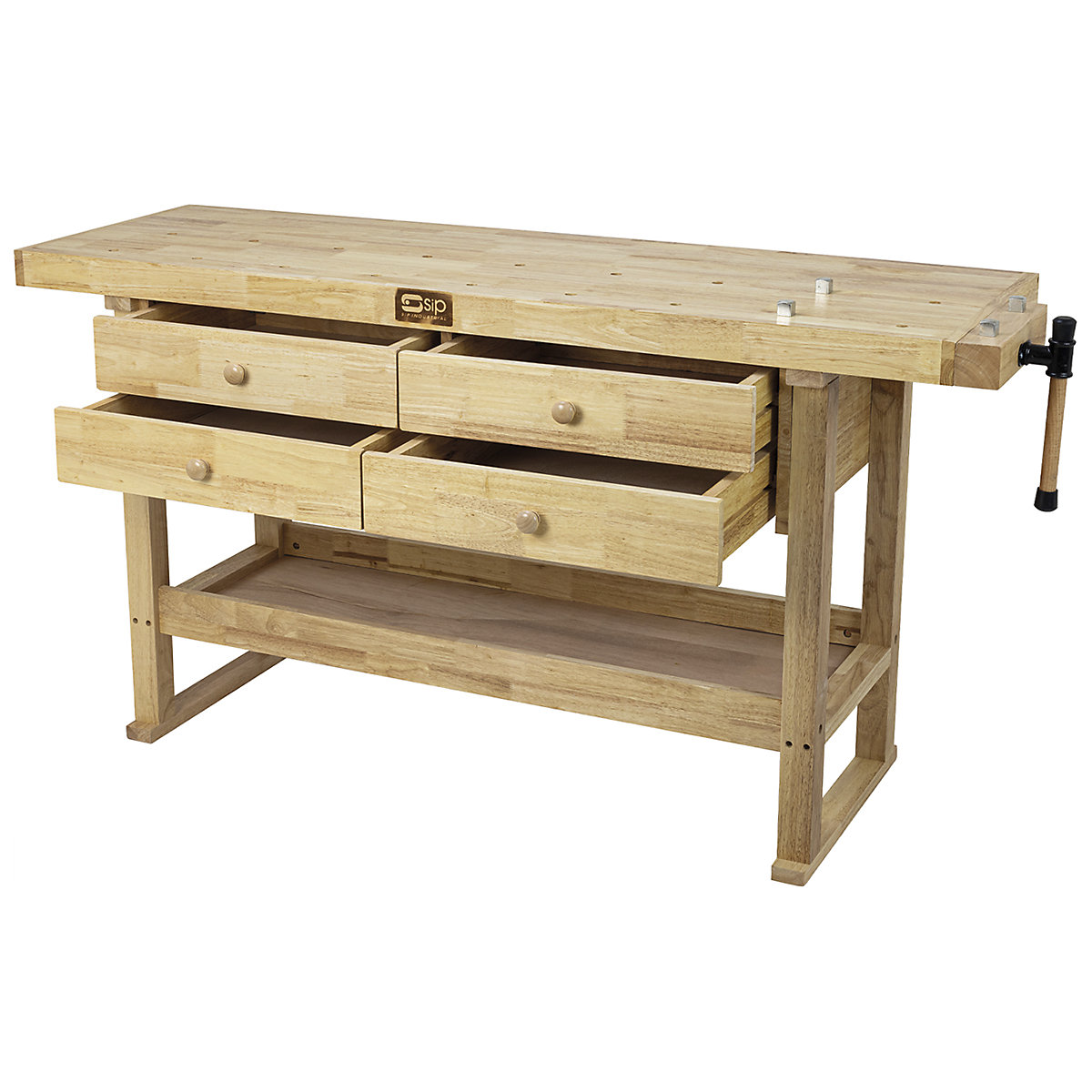 SIP Professional Hardwood 4-Drawer Workbench (Product illustration 3)-2