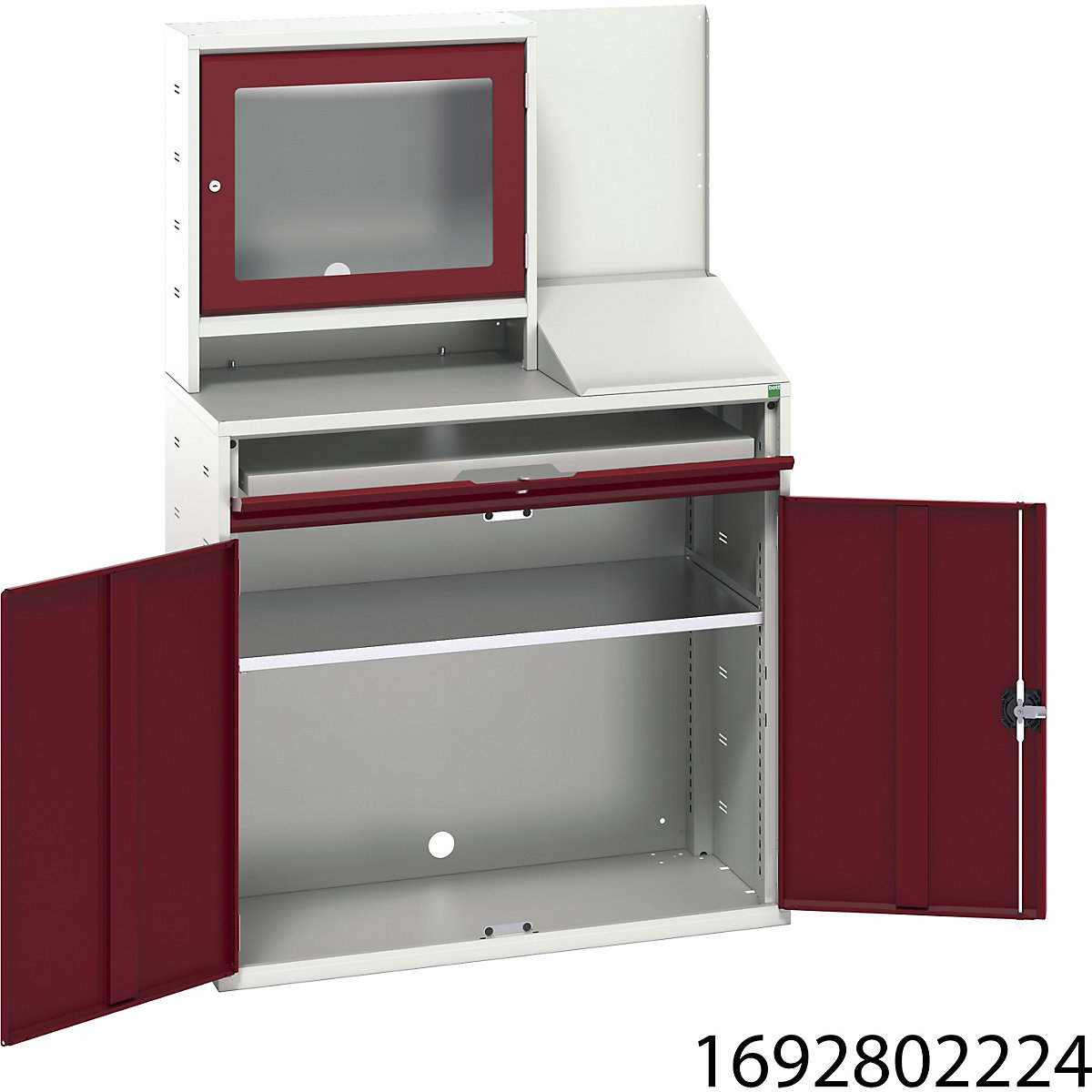 Bott Verso Computer Cupboard | 1650 High | 1050 Wide (Product illustration 6)-5