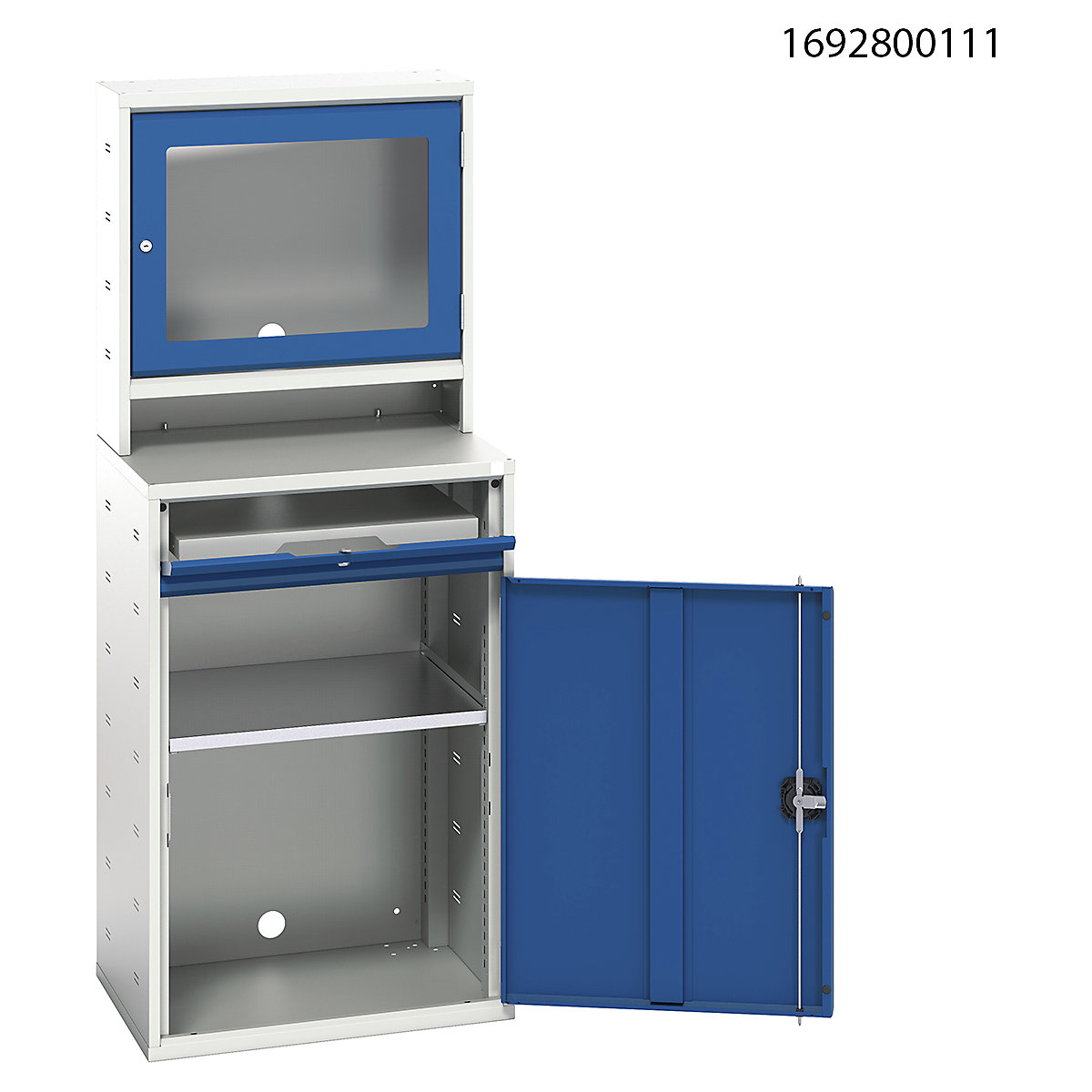 Bott Verso Computer Cupboard | 1650 High | 650 Wide (Product illustration 3)-2