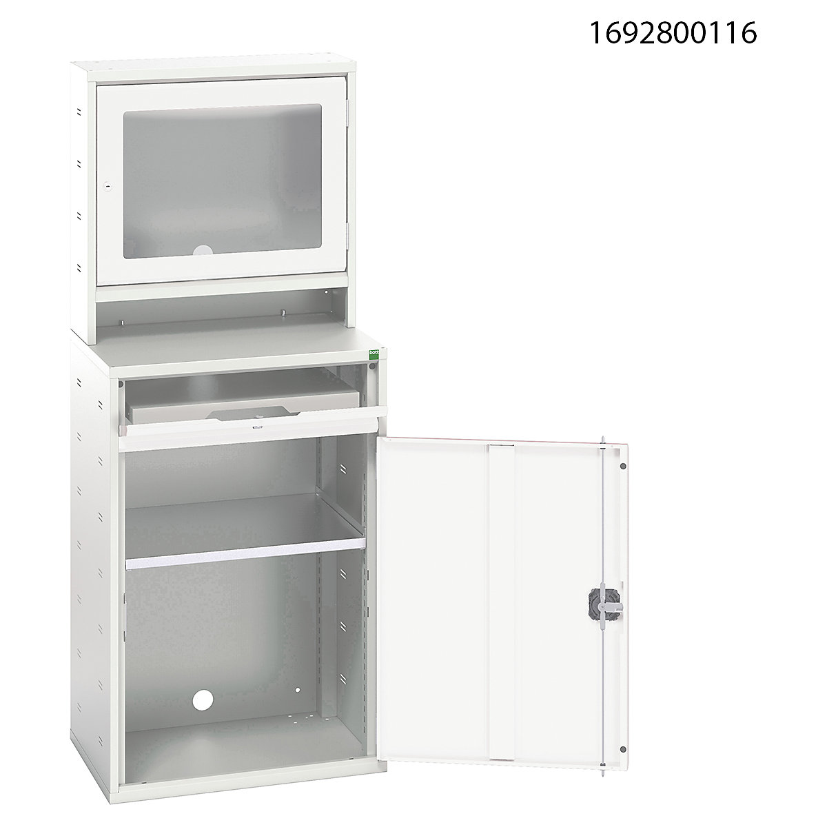 Bott Verso Computer Cupboard | 1650 High | 650 Wide (Product illustration 4)-3
