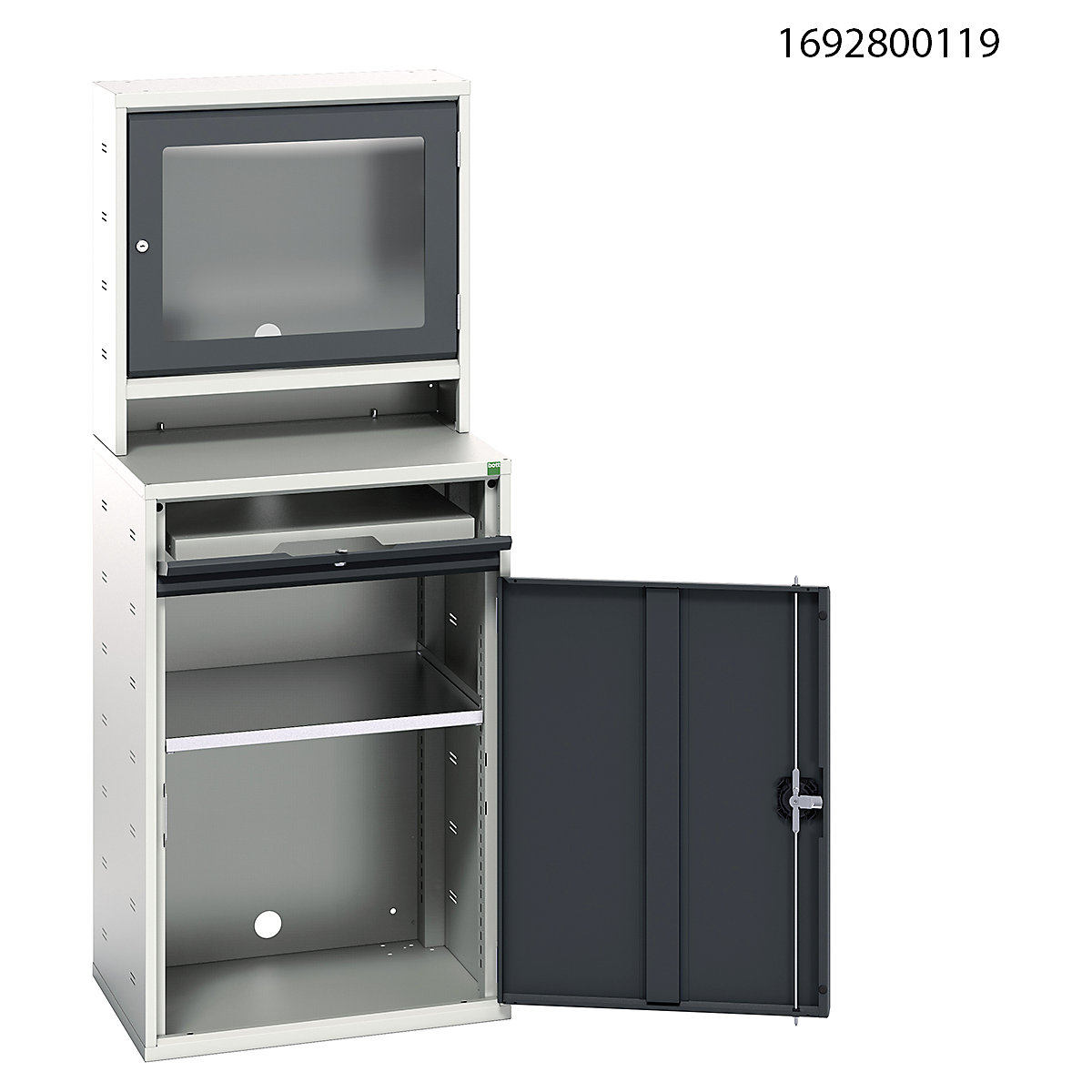 Bott Verso Computer Cupboard | 1650 High | 650 Wide (Product illustration 5)-4