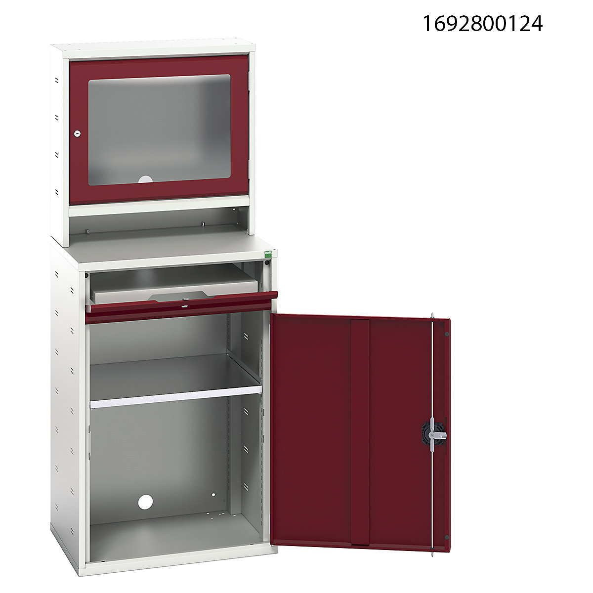 Bott Verso Computer Cupboard | 1650 High | 650 Wide (Product illustration 6)-5
