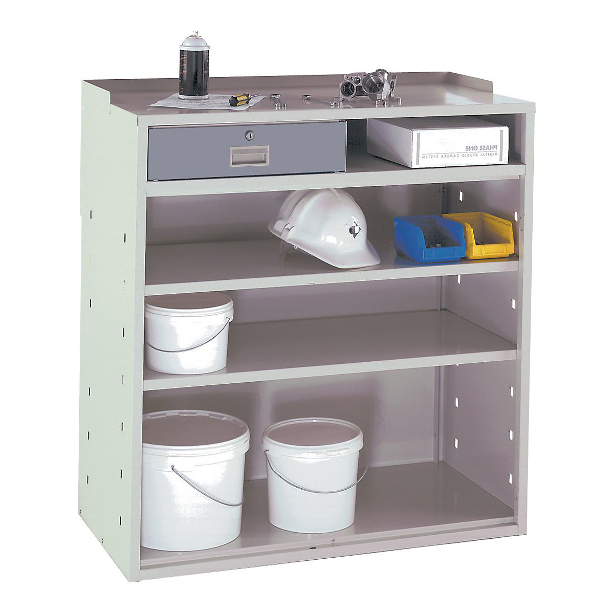 Mercian Industrial Team Leader Workstations With Flat Top