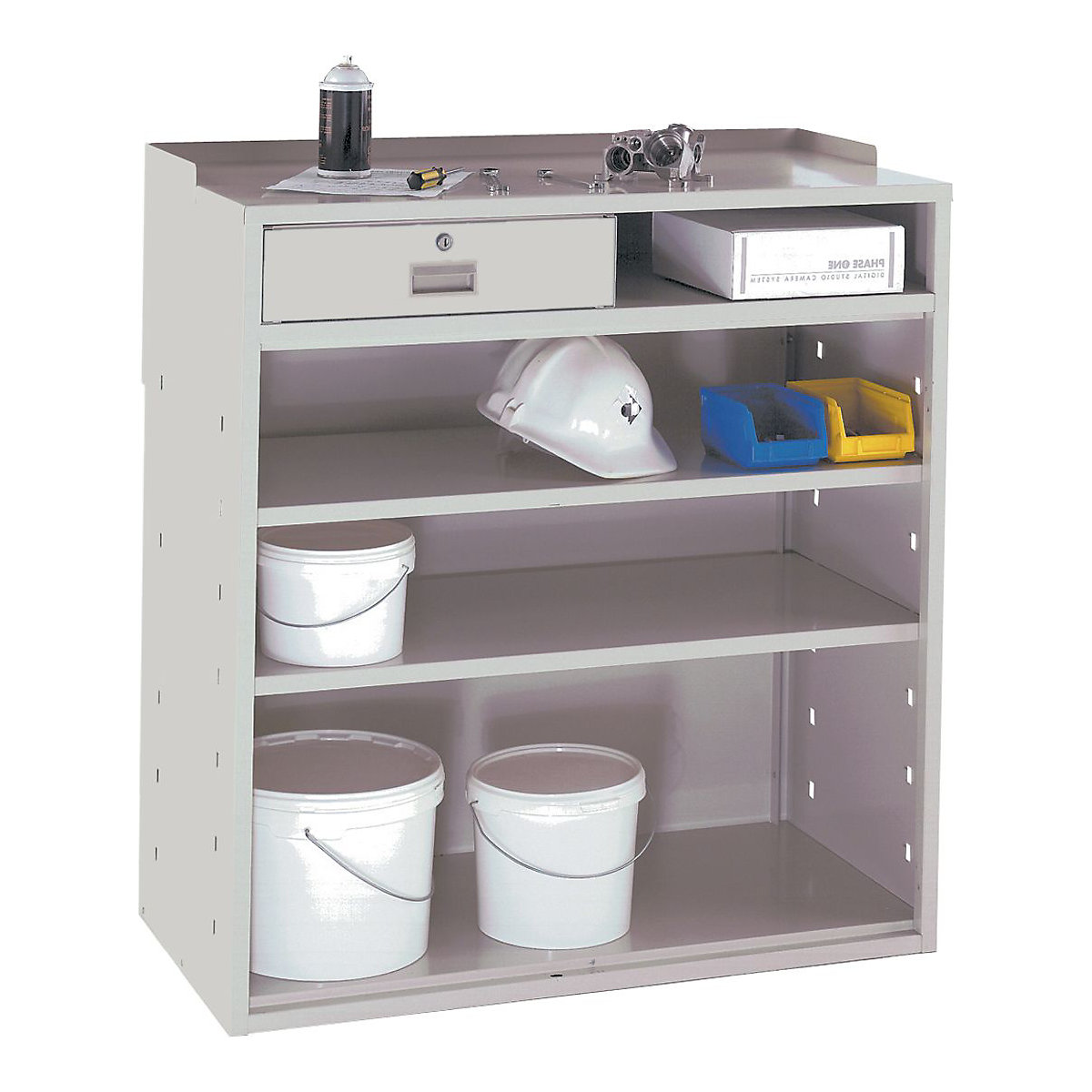 Mercian Industrial Team Leader Workstations With Flat Top (Product illustration 4)-3