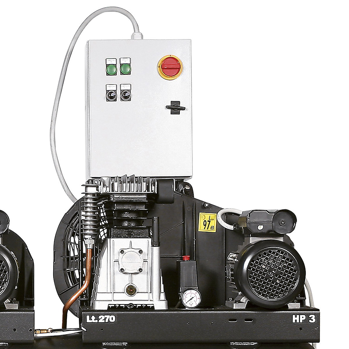 SIP B3800/270 Tandem Belt Drive Compressor | 270 Litre (Product illustration 4)-3