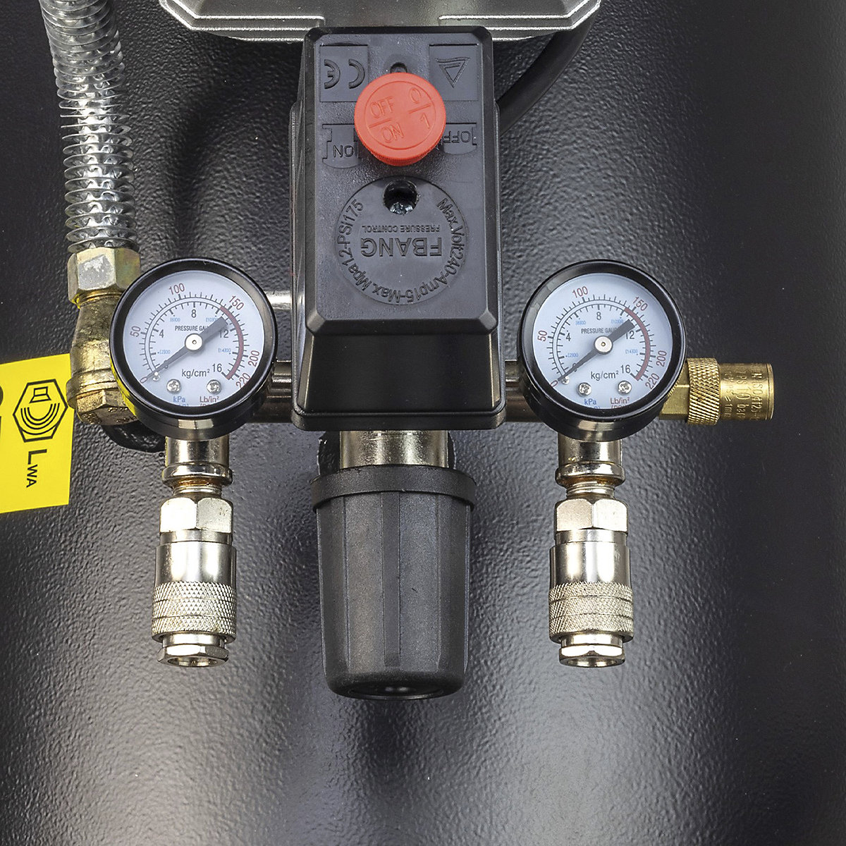 SIP DDVT 3hp V-Twin Direct Drive Compressor | 100 Litre (Product illustration 5)-4