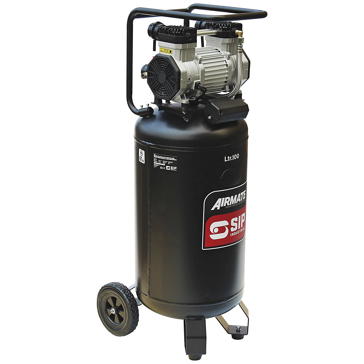 SIP DD 3hp 100ltr Low Noise Vertical Compressor (Product illustration 10)-9