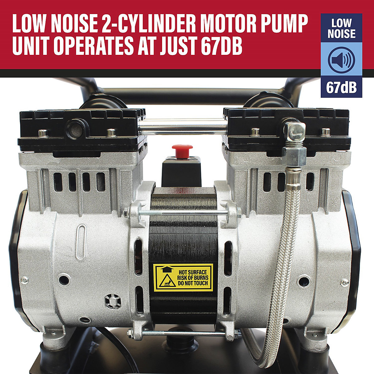 SIP DD 3hp 100ltr Low Noise Vertical Compressor (Product illustration 4)-3