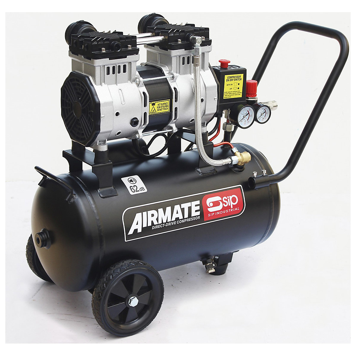 SIP DD Low Noise Oil-Free Direct Drive Compressors | 24 - 100 Litre (Product illustration 4)-3