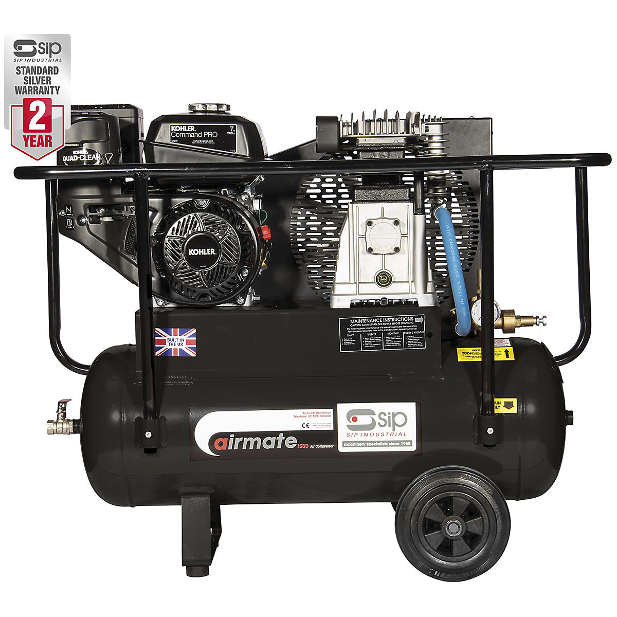SIP ISKP7/50 Industrial Petrol Compressor