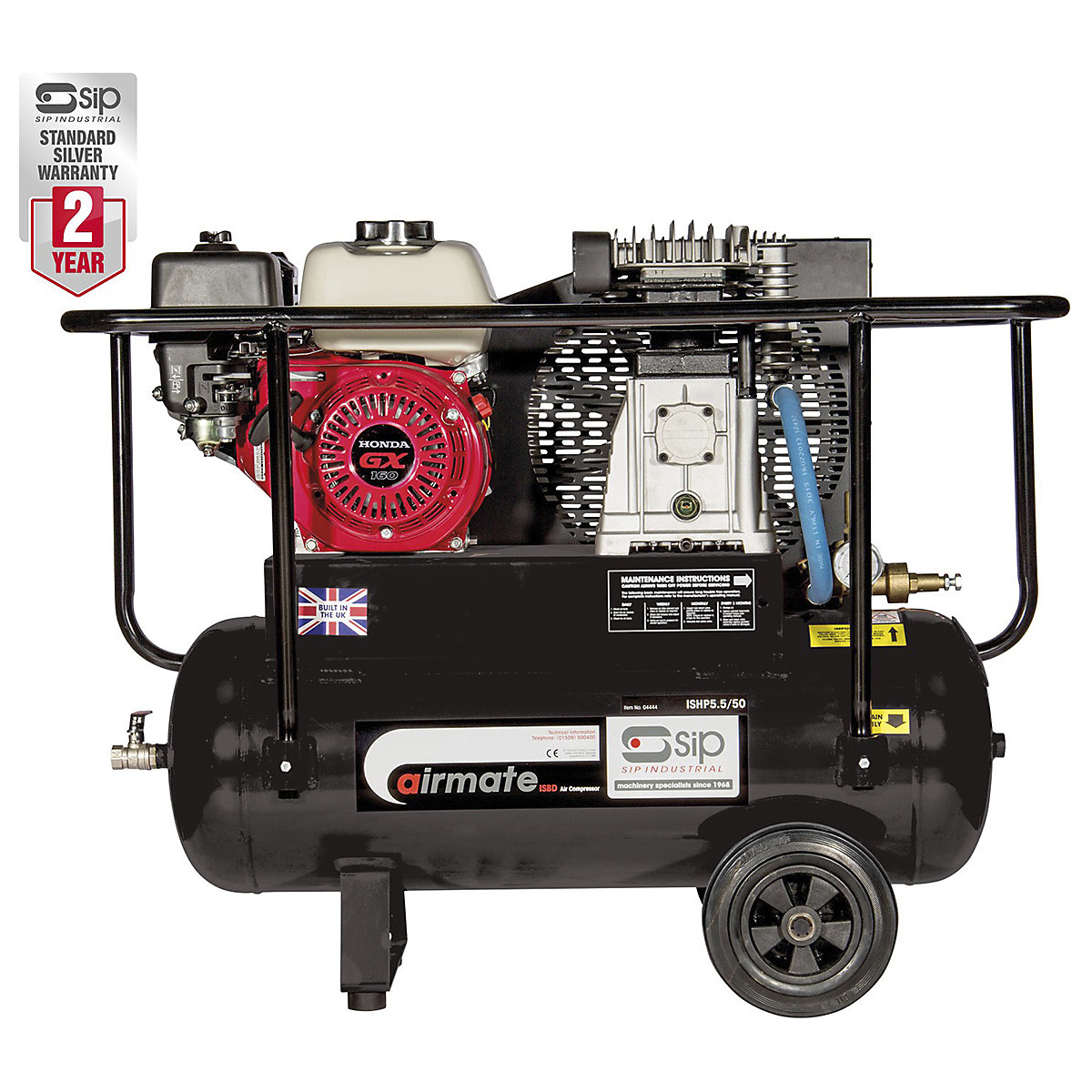 SIP Industrial Petrol Compressors | 50 Litre (Product illustration 2)-1