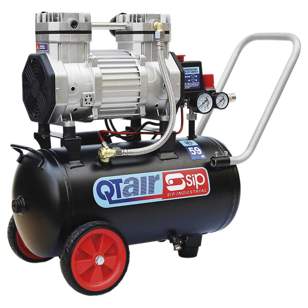 SIP QT AIR DD Ultra Low Noise Oil-Free Direct Drive Compressors | 24 - 100 Litre