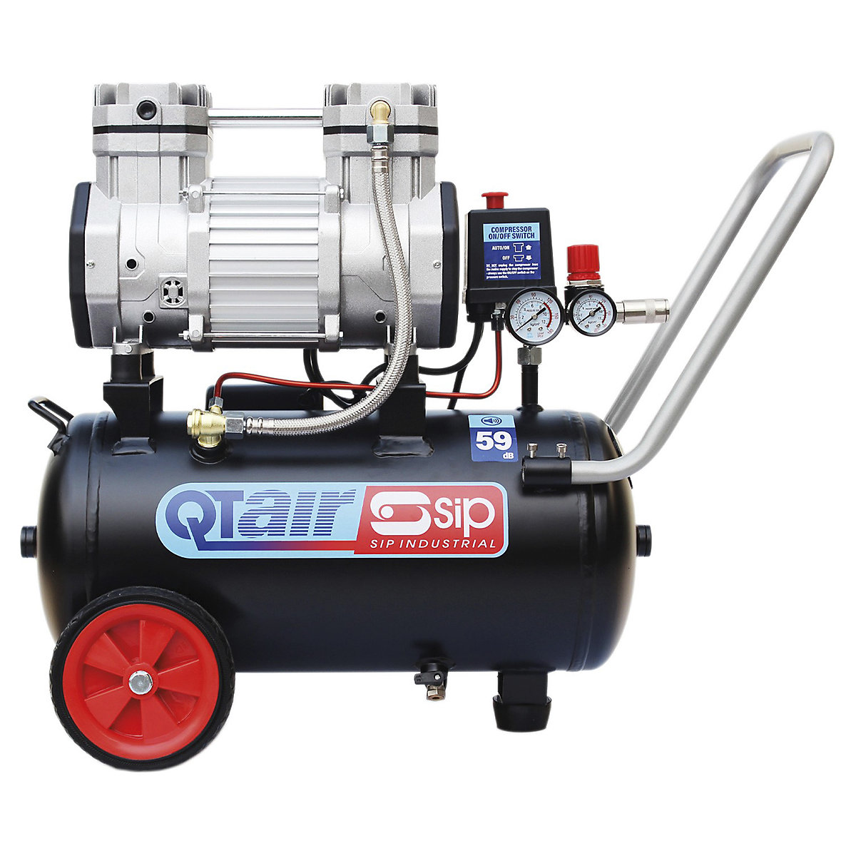 SIP QT AIR DD Ultra Low Noise Oil-Free Direct Drive Compressors | 24 - 100 Litre (Product illustration 3)-2