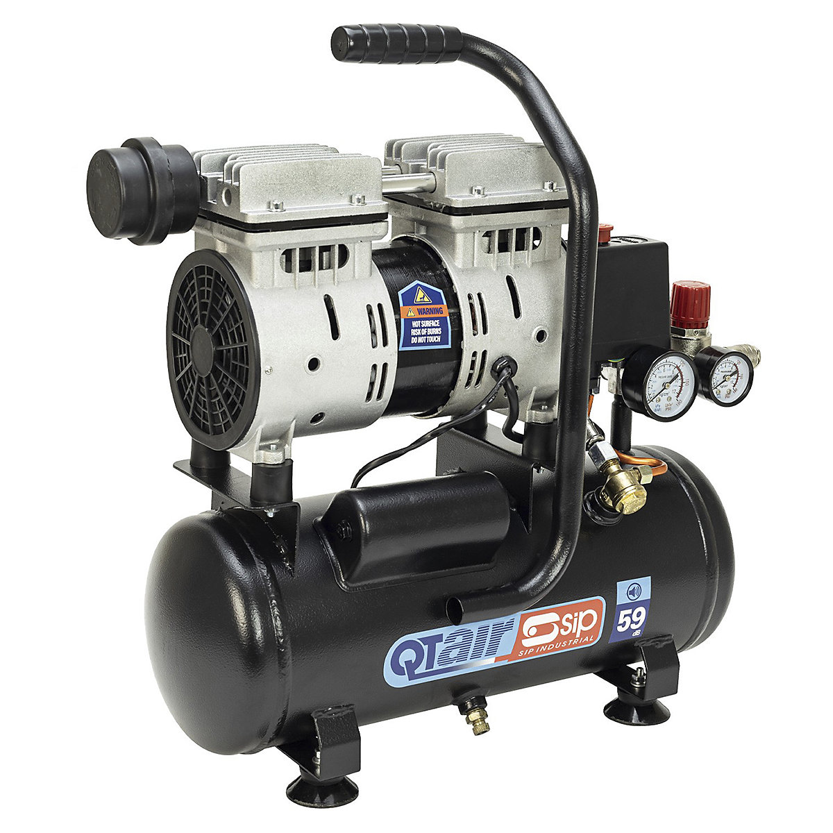 SIP QT Low Noise Direct Drive Compressor | 6 Litre