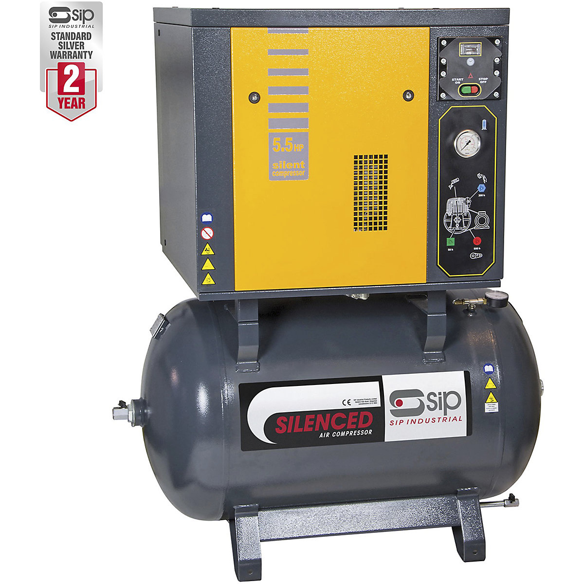SIP Silenced Piston Compressors | 270 Litre (Product illustration 2)-1