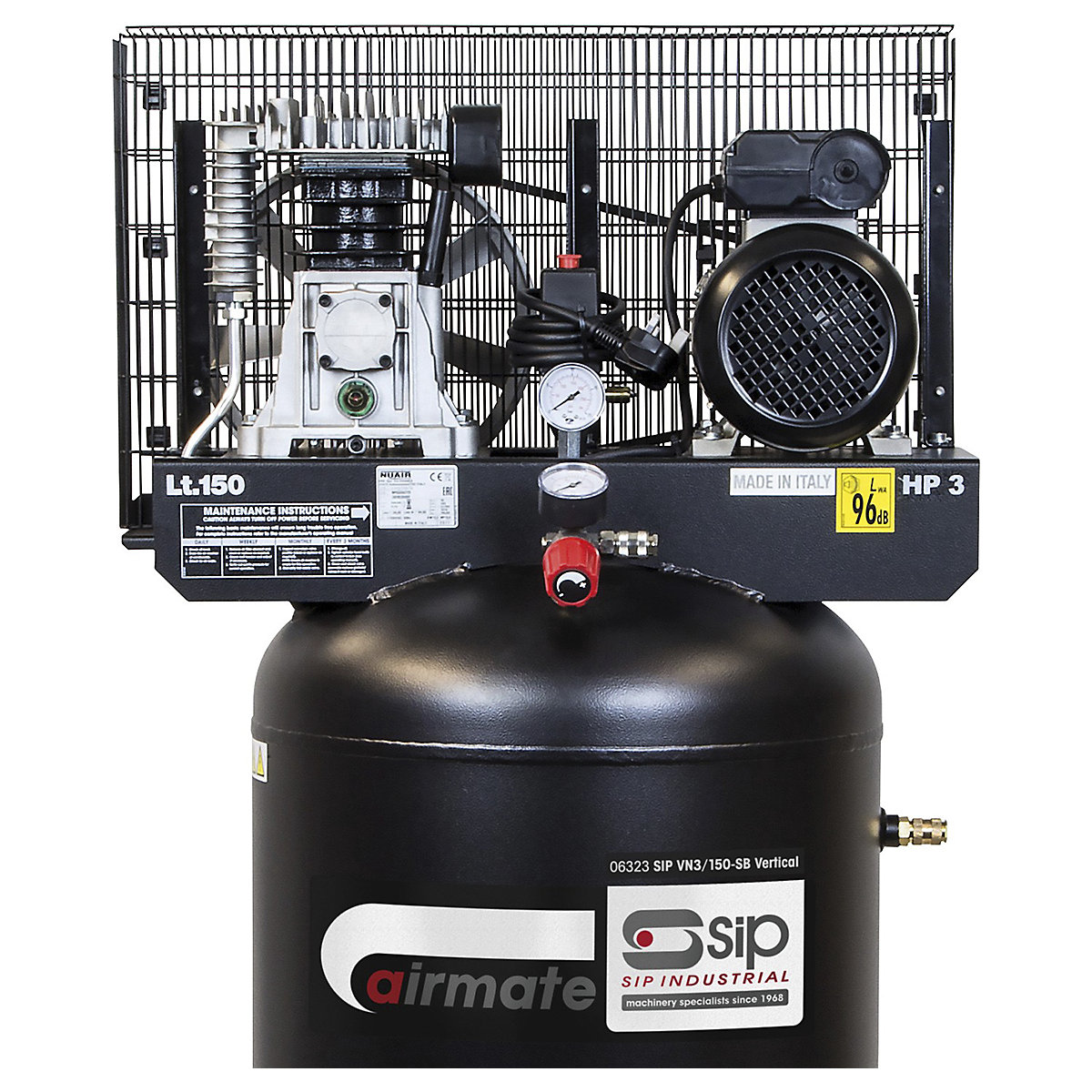 SIP Vertical Belt Drive Compressors | 150 Litre (Product illustration 3)-2
