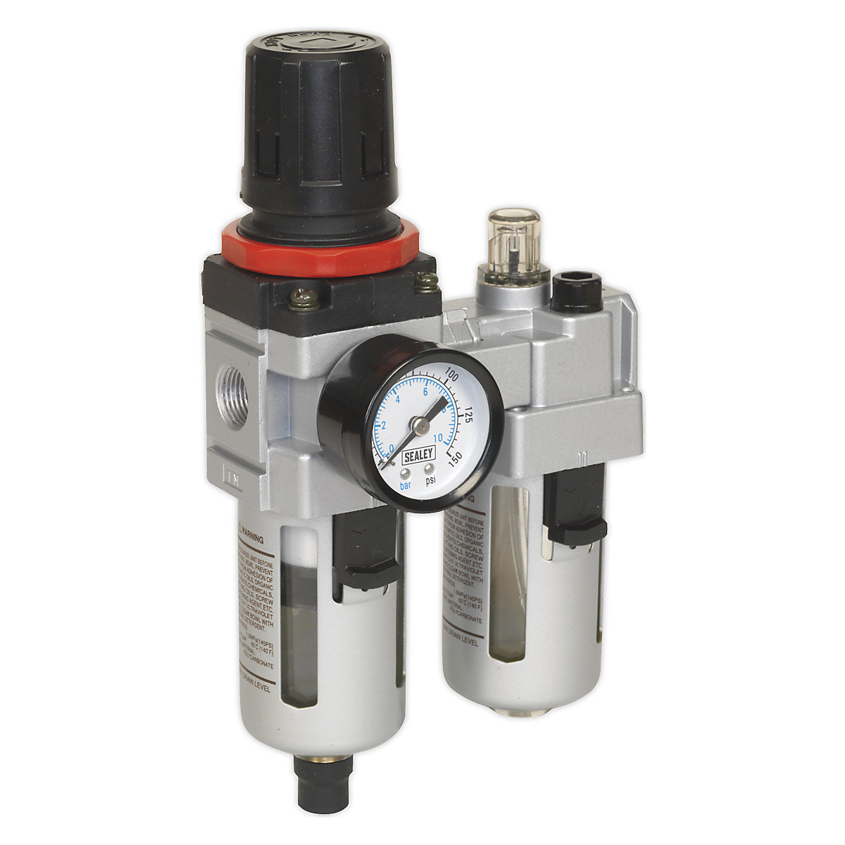 Sealey Air Filters/Regulators/Lubricators | Workshop Range, Sealey Air Filters/Regulators/Lubricators | Workshop Range, Sealey Workshop Air Filter/Regulator/Lubricator | 3/8"BSP | 145psi | 55cfm-1