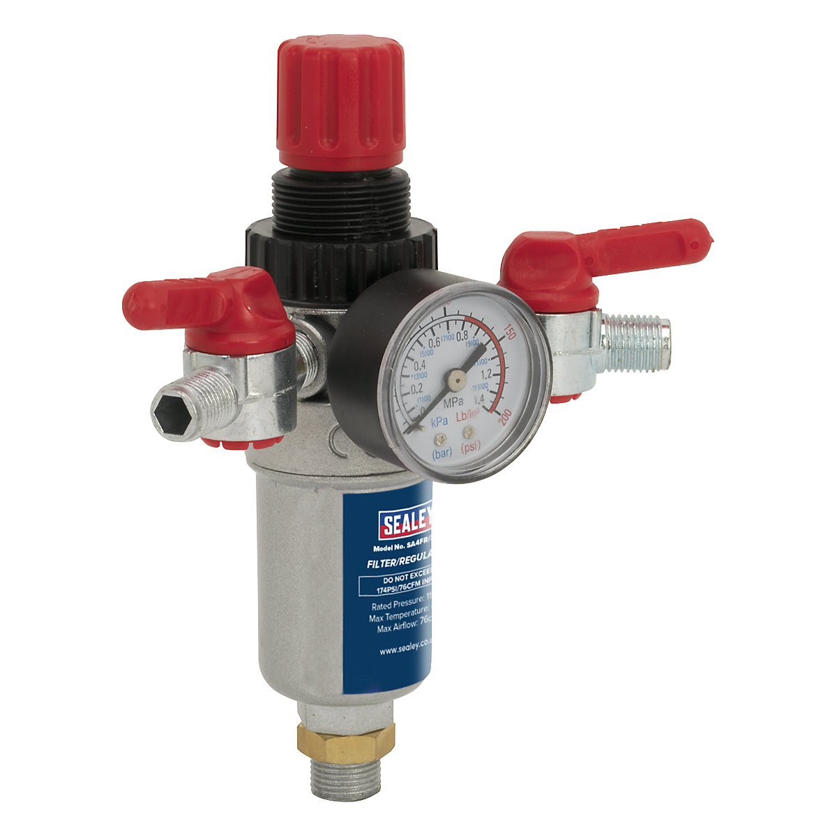 Sealey Air Filters/Regulators, Sealey Air Filters/Regulators, Sealey Air Filters/Regulator | 174psi | 3/8"BSP-1
