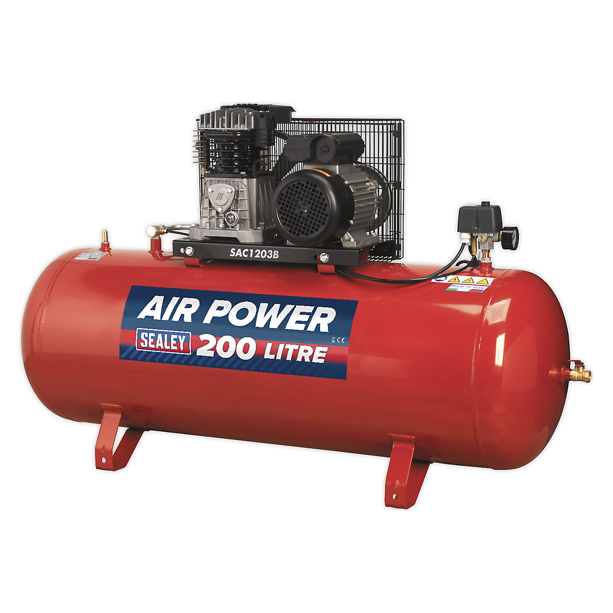 Sealey Belt Drive Compressor | 3hp | Cast Cylinders