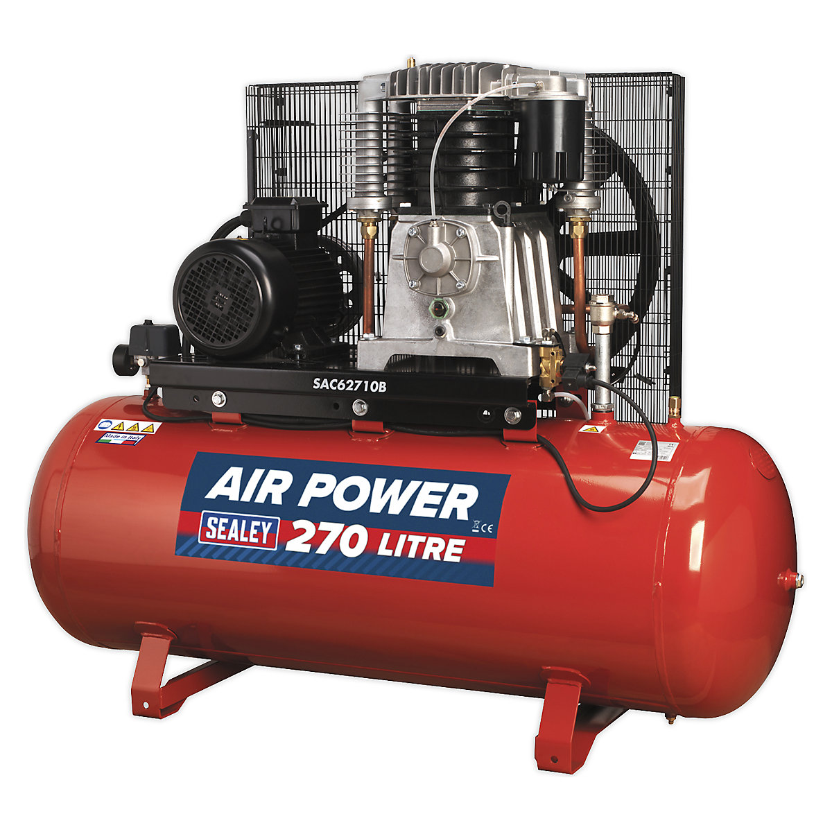 Sealey Belt Drive Compressor with Cast Cylinders | Two-Stage Pump (Product illustration 11)-10
