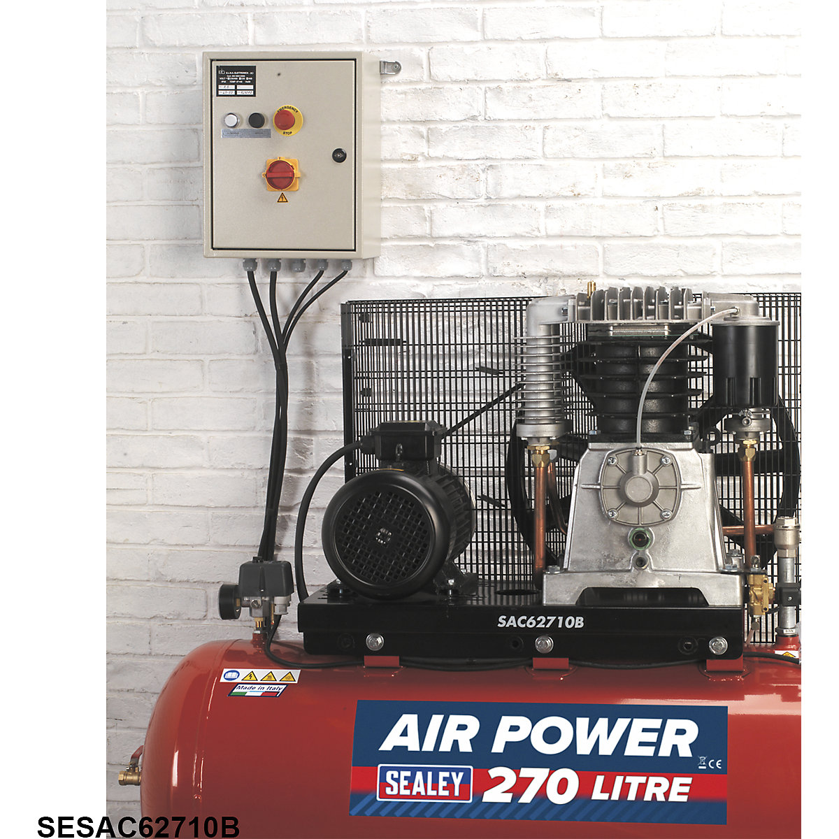 Sealey Belt Drive Compressor with Cast Cylinders | Two-Stage Pump (Product illustration 12)-11