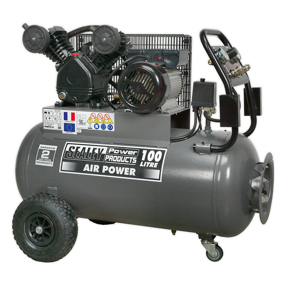 Sealey Belt Drive Compressor with Front Control Panel