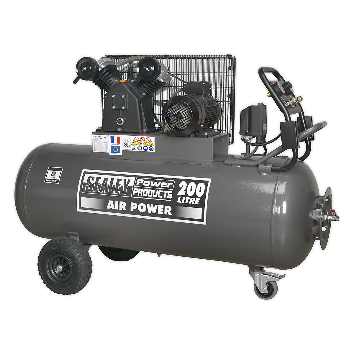 Sealey Belt Drive Compressor with Front Control Panel