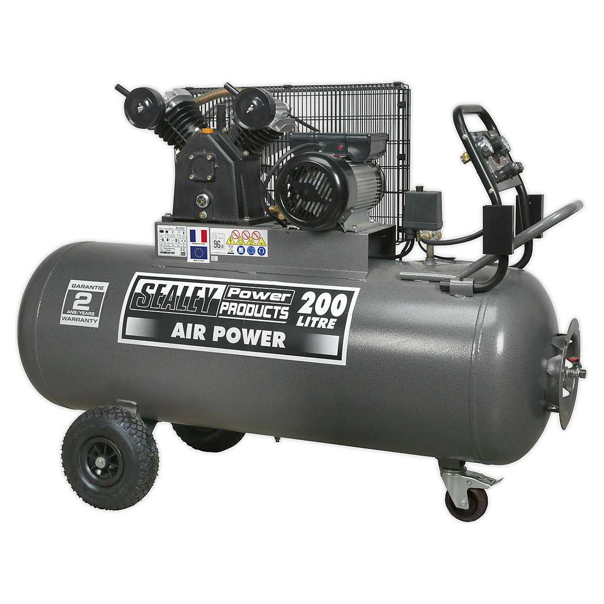 Sealey Belt Drive Compressor with Front Control Panel