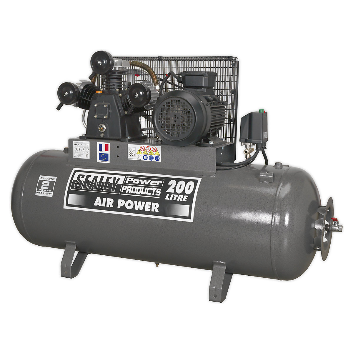 Sealey Belt Drive Compressor with Front Control Panel
