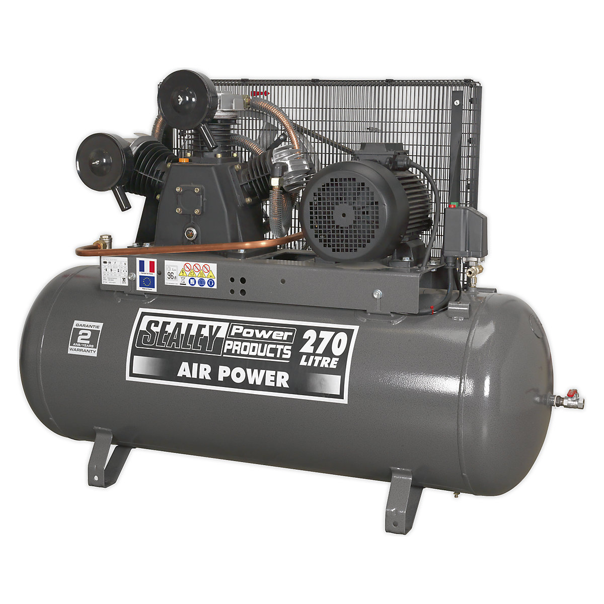 Sealey Belt Drive Compressor with Front Control Panel