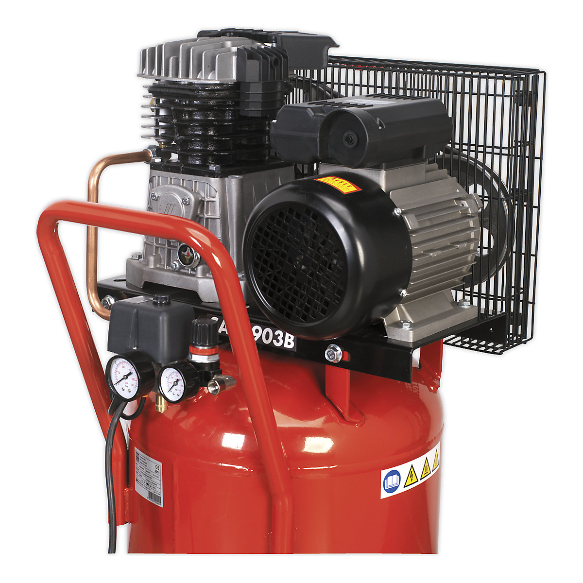 Sealey Belt Drive Vertical Compressor (Product illustration 3)-2