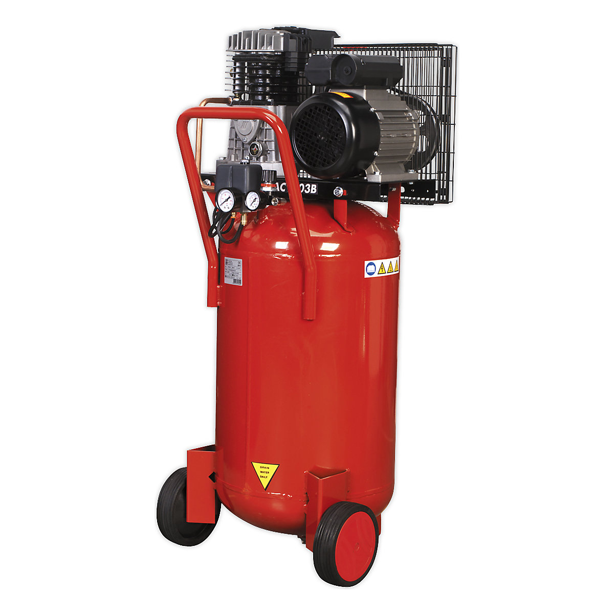 Sealey Belt Drive Vertical Compressor (Product illustration 6)-5