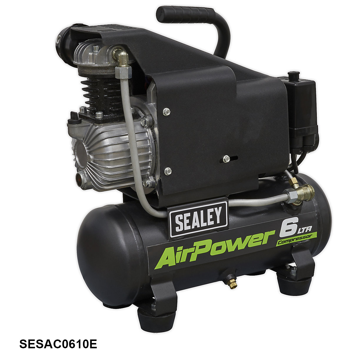 Sealey Direct Drive Compressor | Copper Wound Motor (Product illustration 4)-3
