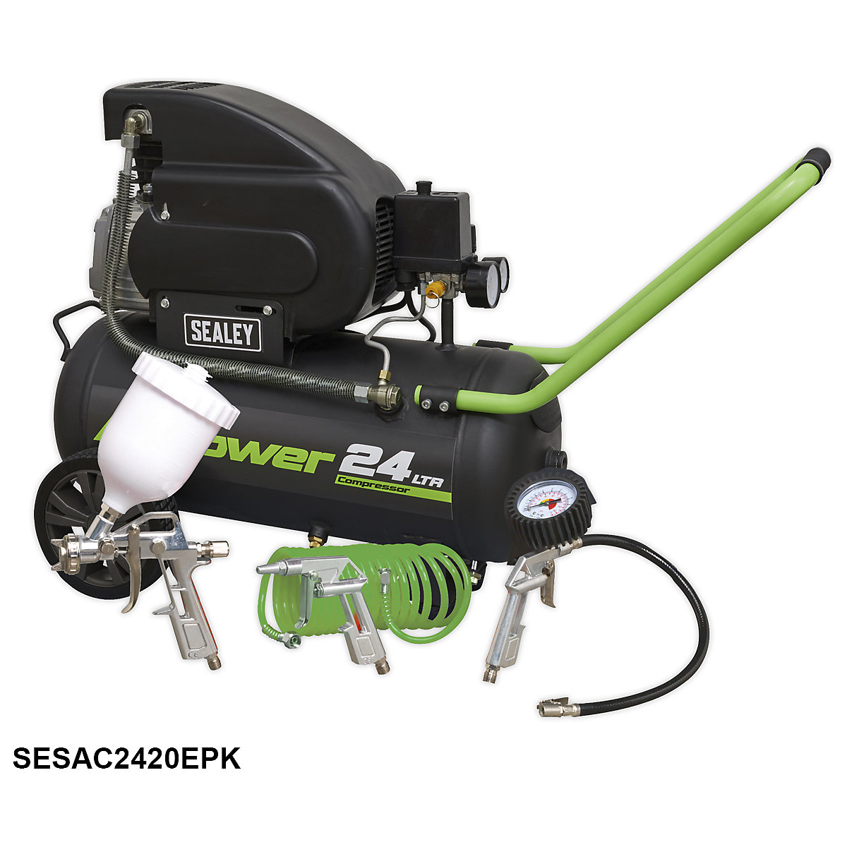 Sealey Direct Drive Compressor | Copper Wound Motor (Product illustration 8)-7