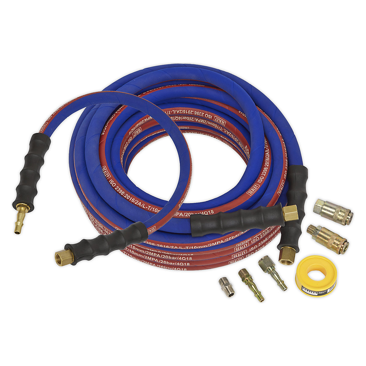 Sealey Heavy Duty Air Hose Kit with Connectors