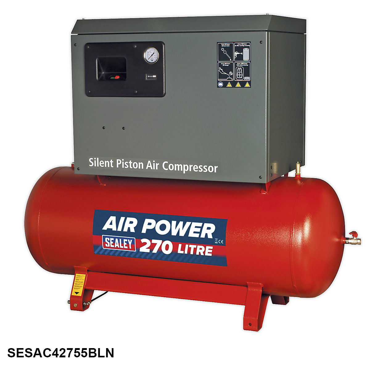 Sealey Low Noise Belt Drive Compressor (Product illustration 5)-4