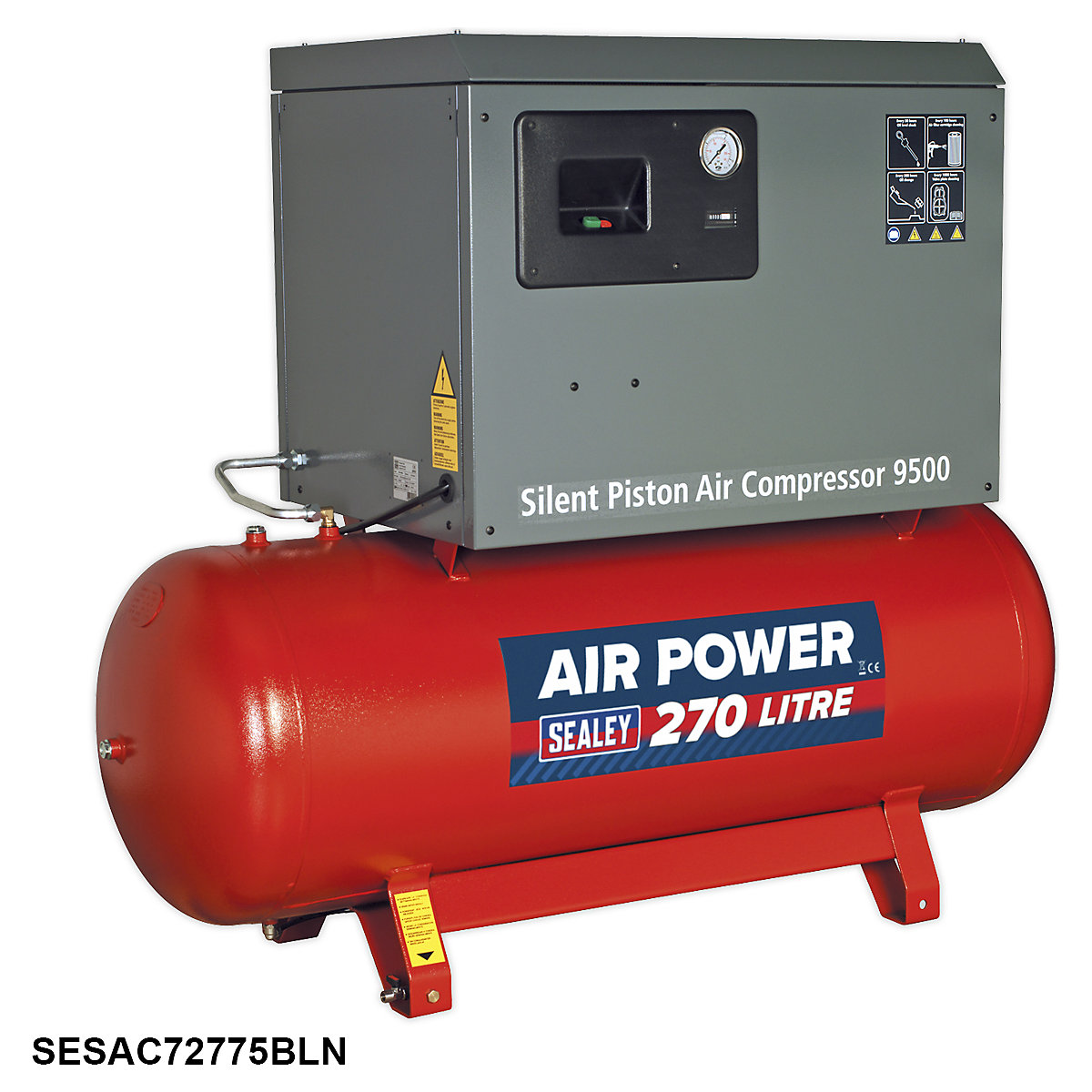 Sealey Low Noise Belt Drive Compressor (Product illustration 6)-5