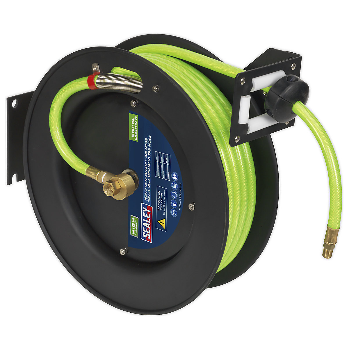 Sealey Retractable Air Hose Reel | Rubber Hose