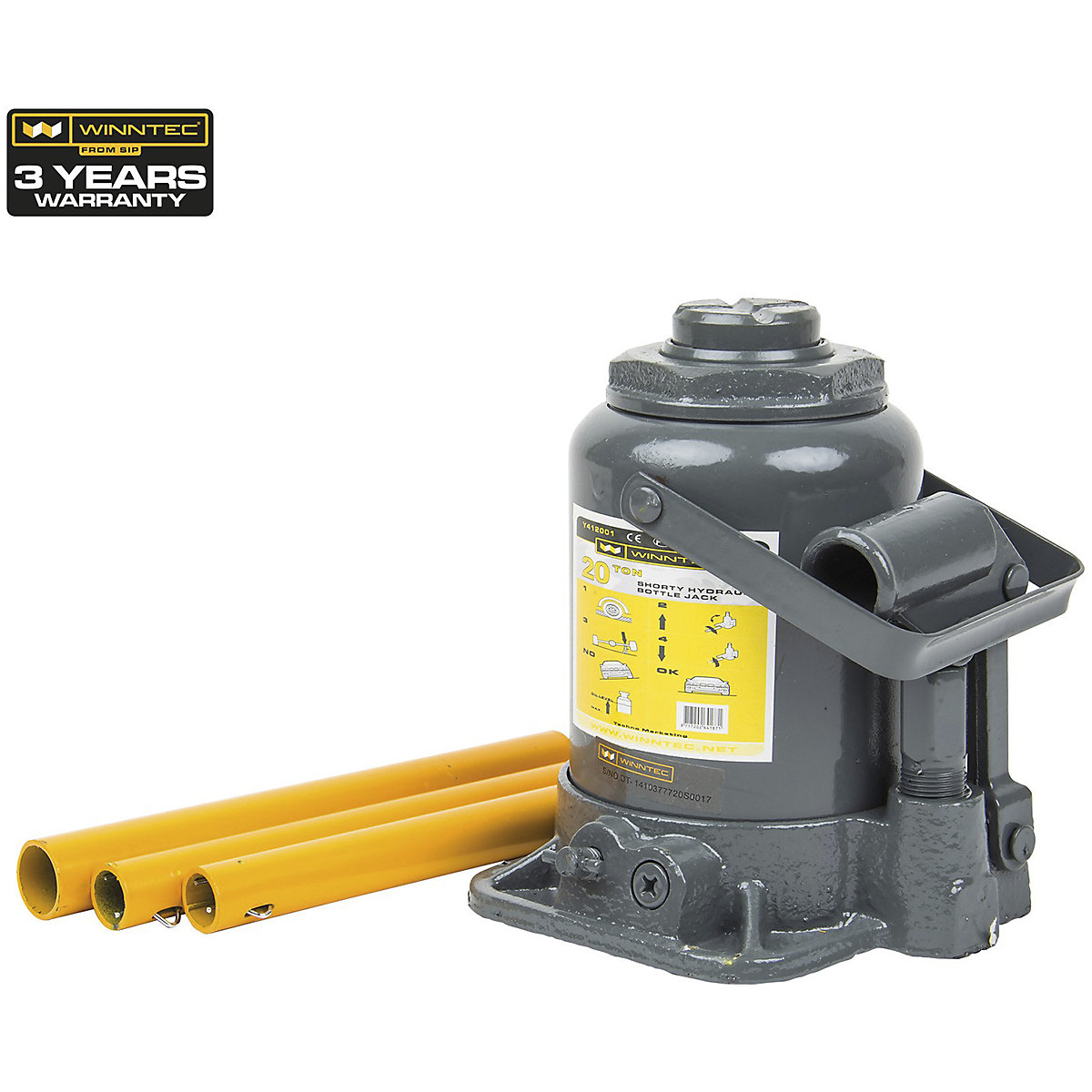 SIP WINNTEC Low-Profile Bottle Jacks | 10 & 20 Tonne
