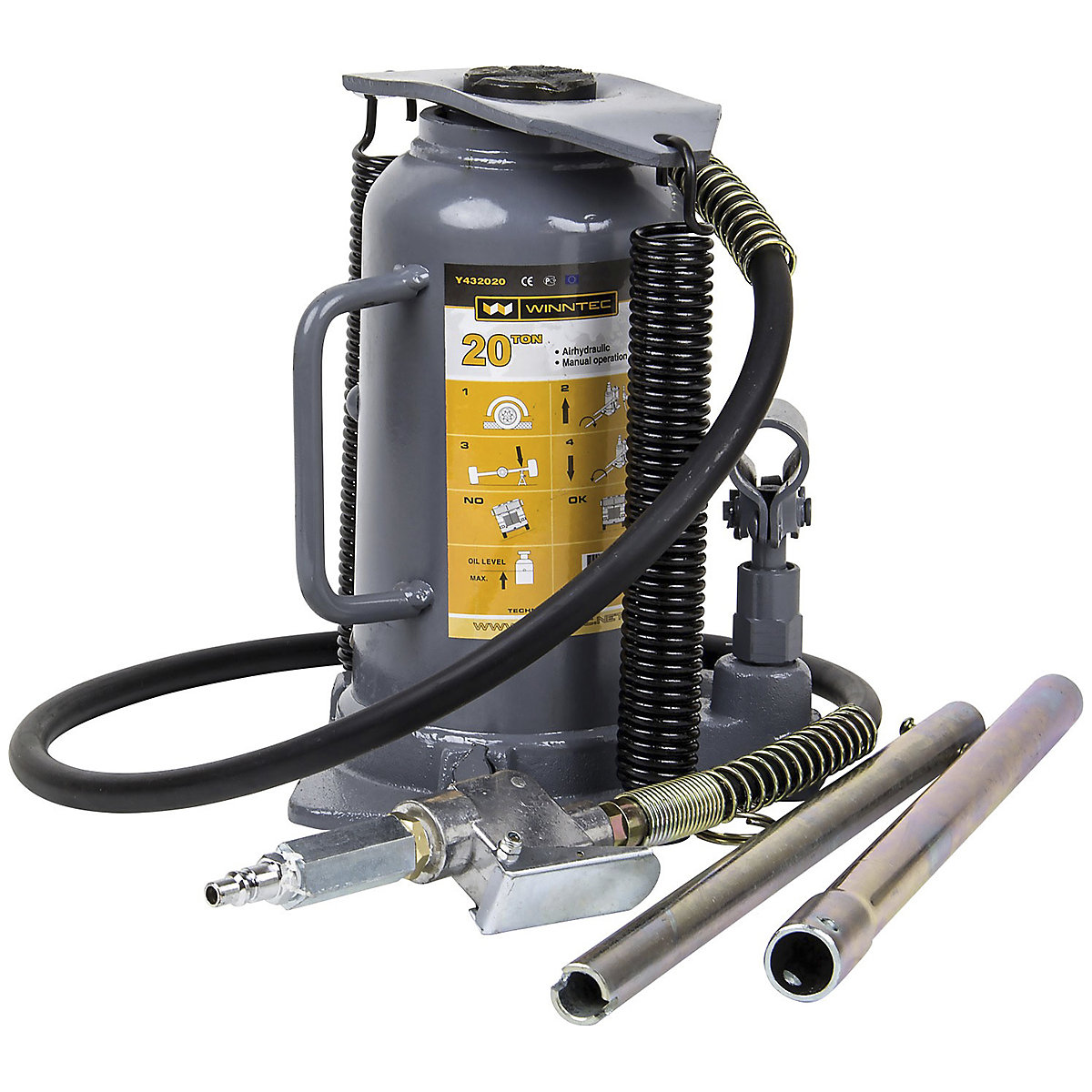 SIP WINNTEC Standard & Low-Profile Air Bottle Jacks | 20 Tonne
