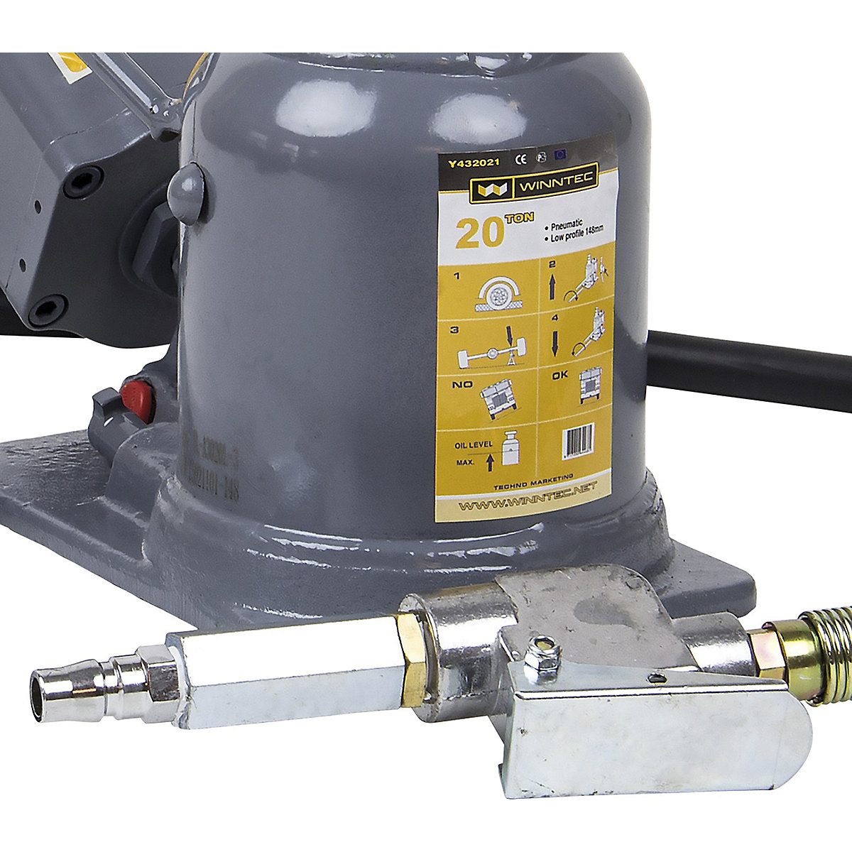 SIP WINNTEC Standard & Low-Profile Air Bottle Jacks | 20 Tonne (Product illustration 4)-3