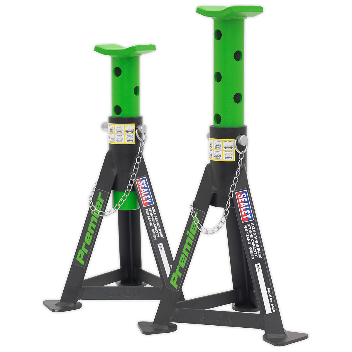 Sealey 3 Tonne Axle Stand Pair